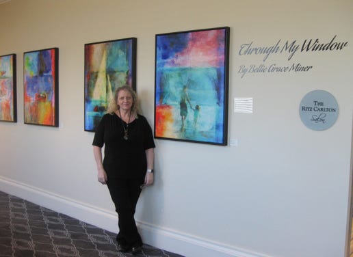 Bettie with Ritz-Carlton exhibit